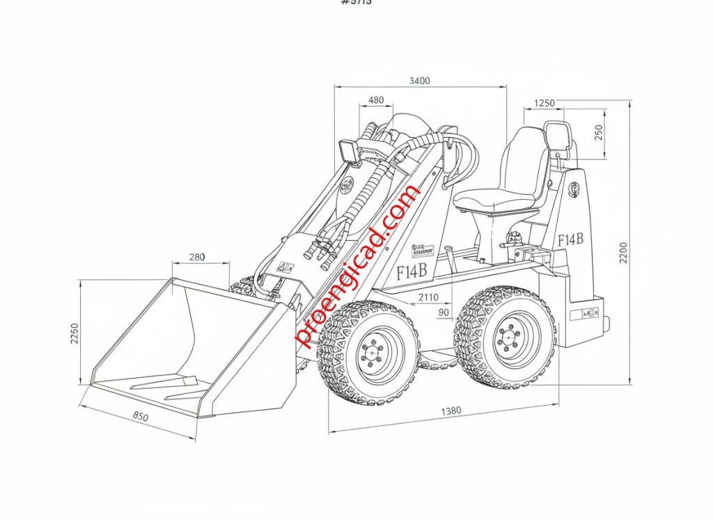 طراحی مینی لودر بابکت